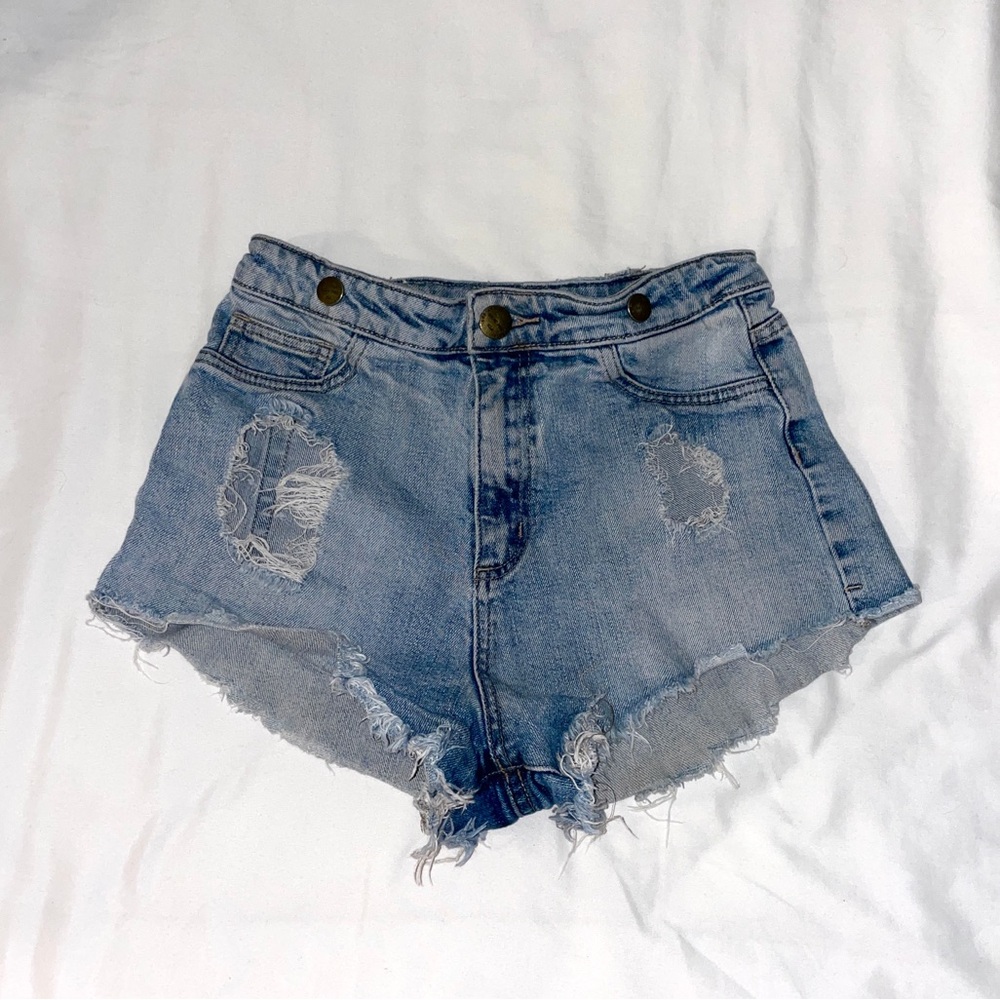 ripped denim shorts!